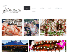 Tablet Screenshot of eatyourheartoutcaterers.com